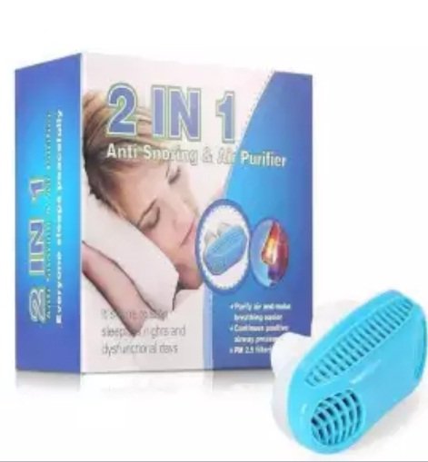 2 In 1 Anti Snoring Air Purifier Solution Device White