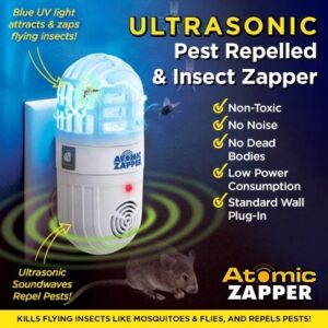 Atomic Zapper 2 in 1 Ultrasonic Pest Repelled and Bug Zapper Mosquito Insect Killer Harmless 1