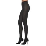 Black Opaque Stocking For Women 01