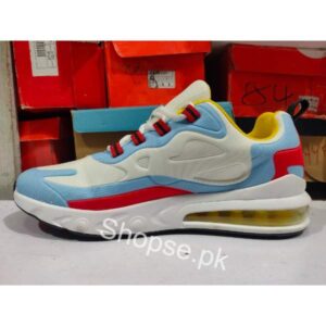 Buy Best Quality Imported Air Max 270 React Running Shoe Blue White Vietnam Made at low Price by Shopse.pk in Pakistan 1