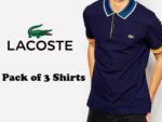 Pack Of 3 Lacoste Polo Shirts For Him