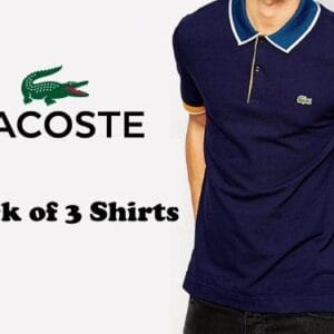 Pack Of 3 Lacoste Polo Shirts For Him