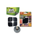 Pack Of 4 Anti Skid Rug Grippers Black