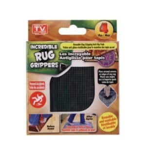 Pack Of 4 Anti Skid Rug Grippers Black Price in Pakistan