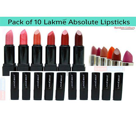 Pack of 10 Lakme Lipsticks