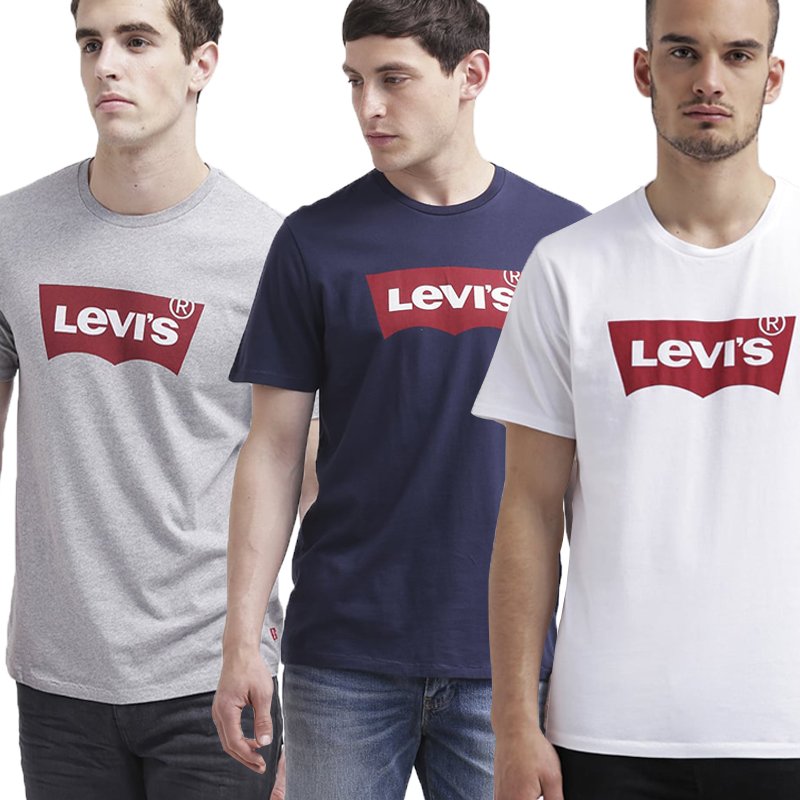 Pack of 3 Levis Half Neck T shirt in Pakistan