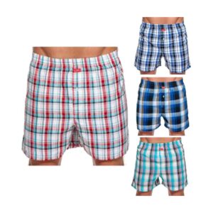 Pack of 4 Mens Checkered Boxers