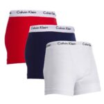 calvin klein boxers calvin klein cotton stretch multi pack boxers white red blue