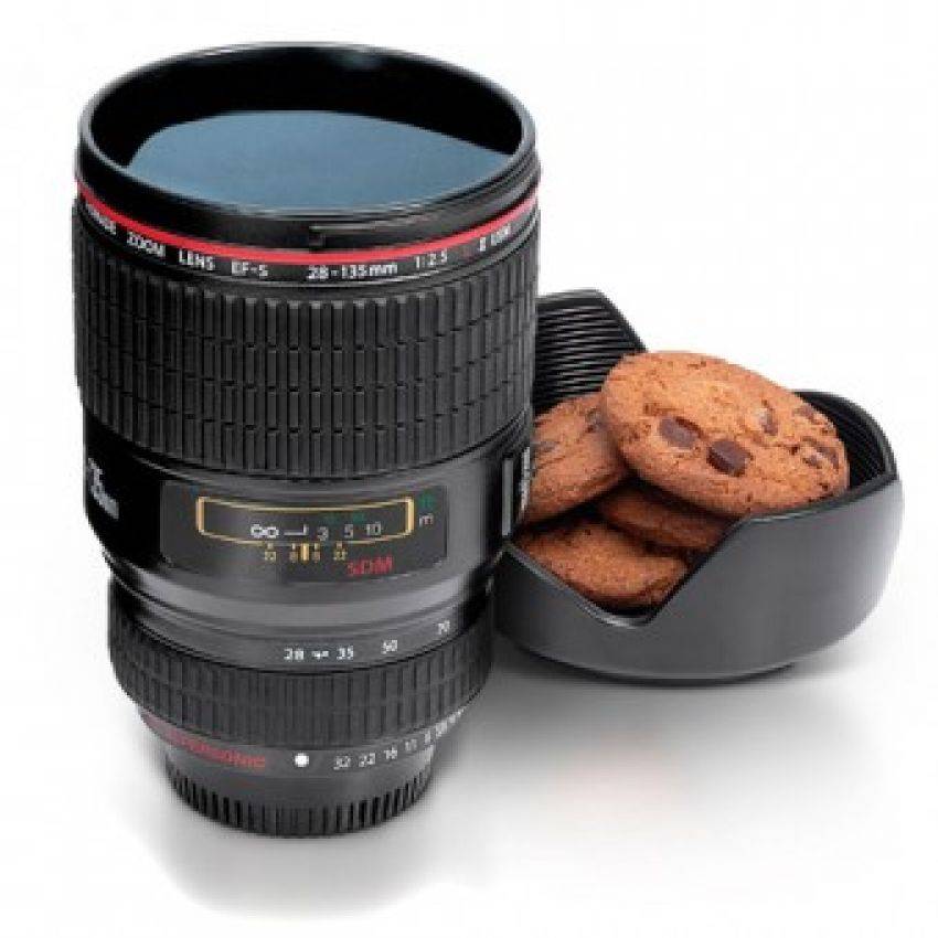 Camera Lens Shaped Mug