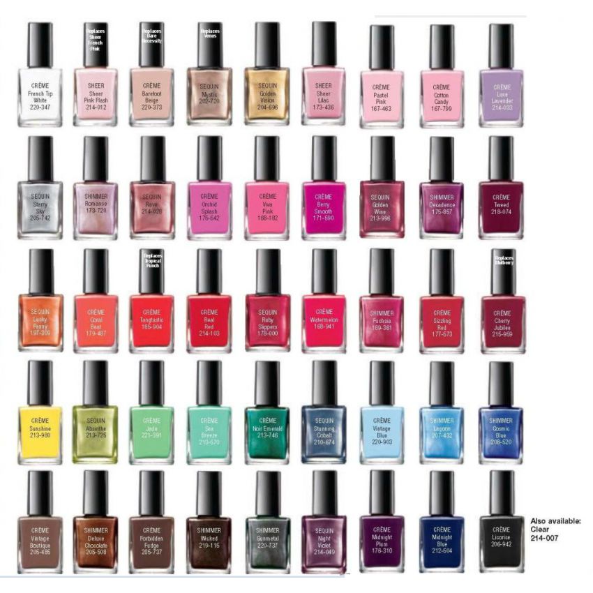 pack of 12 nail polishes for her