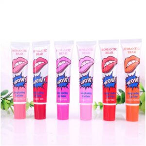 pack of 6 wow long lasting water proof peel off lipstick