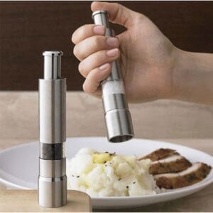 stainless steel salt pepper mill