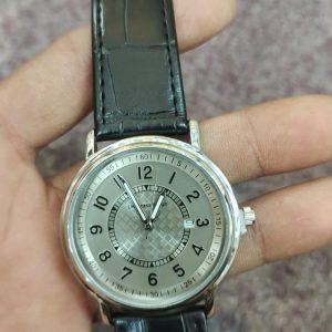 Universal Point Leather Strap With Maching Daily Watch