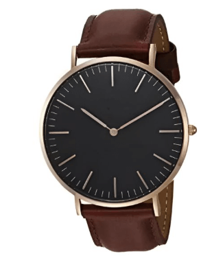 Universal Point Leather Strap With Maching Daily Watch