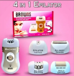 Browns (BS-903) 4 in 1 Rechargeable Women Epilator