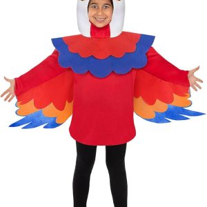 Red Parrot Costume for Kids