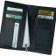 Leather Men Long Wallet Black