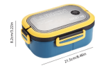 Portable 2 Layers Airtight Lunch Box 1200ml