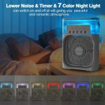 3 in 1 Mini Portable USB AC Humidifier and LED Water Lamp