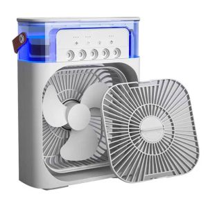 3 in 1 Mini Portable USB AC Humidifier and LED Water Lamp