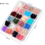 576288pcsbox Colorful Nails Acrylic Full Cover Nail Tips Ballet