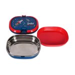 Space Explorers Stainless Steel Lunch Box With Clip Closure