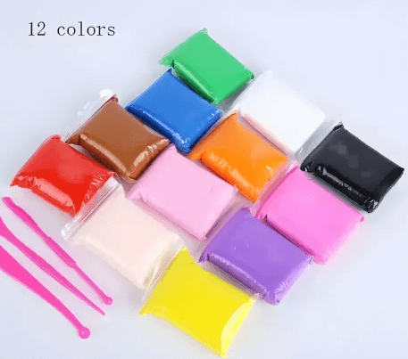 Pack of 12 Get Random Color Polymer Light Clay Slime Playdough