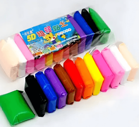 Pack of 12 Get Random Color Polymer Light Clay Slime Playdough