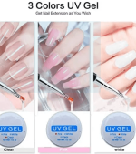 ELMAY 8pcs Nail Gel Set For Extension Nail Manicure Tool Nail Gel Polish Kit