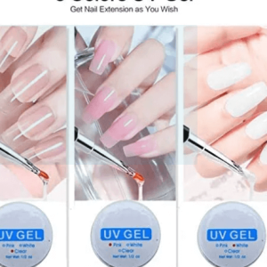 ELMAY 8pcs Nail Gel Set For Extension Nail Manicure Tool Nail Gel Polish Kit