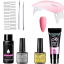 ELMAY 8pcs Nail Gel Set For Extension Nail Manicure Tool Nail Gel Polish Kit