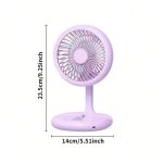 Mini LED Folding Fan Rechargeable