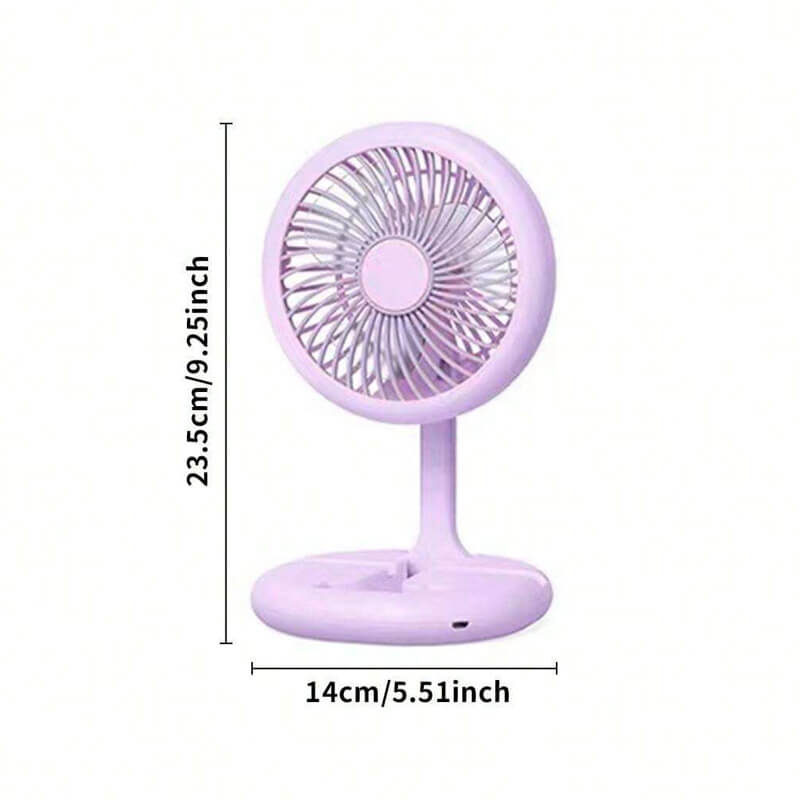 Mini LED Folding Fan Rechargeable