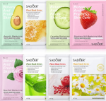 Pack of 10 5 Fruit Plant Extract Moisturizing , Skin Care Sheet Masks (RANDOM) 