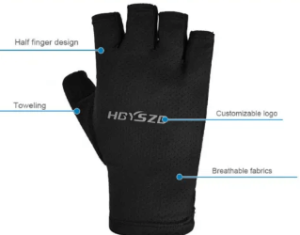 Non-Slip Half Finger Gloves for Bicycling
