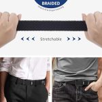 Men Elastic Stretch Belt Black