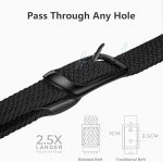 Men Elastic Stretch Belt Black