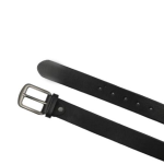 Plain Black Leather Belt