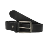Plain Black Leather Belt