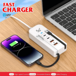 Buy the Best Quality 66W Multi Function Charger With 4USB Fast Charger at Best Price in Pakistan at Getnow.pk . Most Affordable Price With Fast Shipping All Over Pakistan 2 1