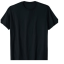 Black Plain Basic T-shirt For Men