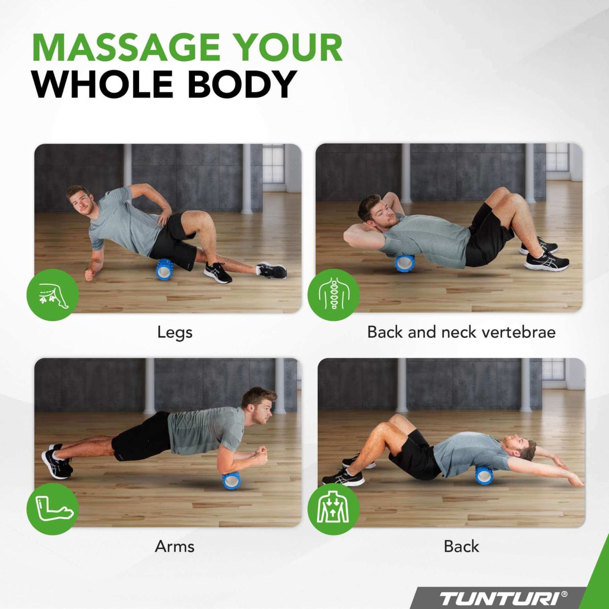 Massage Yoga Foam Roller for Fitness - Large Size