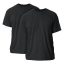 Pack of 2 Black Plain Basic T-shirt For Men