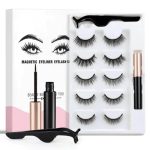 ELMAY Set of 35 Pairs Magnetic Eyelash With Magnetic Liquid Eyeliner & Tweezer Eyelash