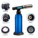 BS-851 Butane Torch Refillable Culinary Blow Torch with Adjustable Flame & Safety Lock
