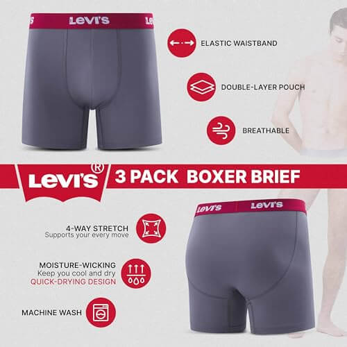 Buy the Best Quality Levis Boxer Brief 3 Pack Cotton Stretch at the Best Price in Pakistan at Getnow.pk . Most Affordable Price With Fast Shipping All Over Pakistan 3