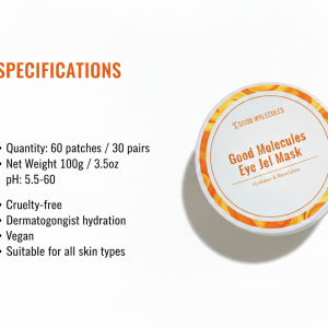Good Molecules Eye Gel Mask for under eye puffiness hydration and tired eyes in Pakistan