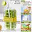 Ice Cube Tray Water Bottle with Lid and Built-in Ice Cube Tray for Cold Drinks in Pakistan