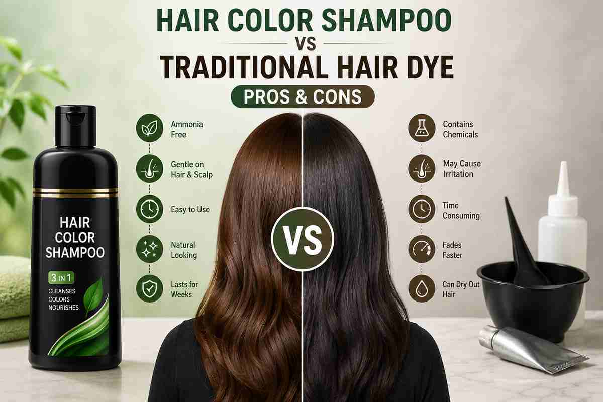 Hair Color Shampoo vs Traditional Hair Dye Pros & Cons